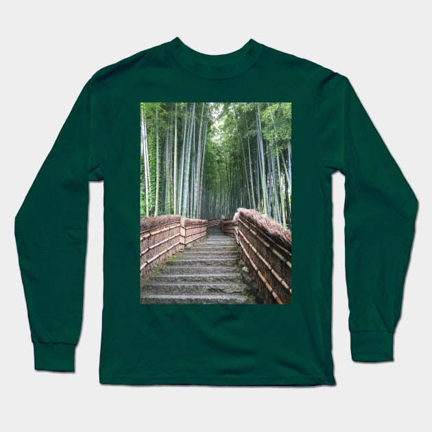 Bamboo Forests Long Sleeve T-Shirt by Travelling_Alle